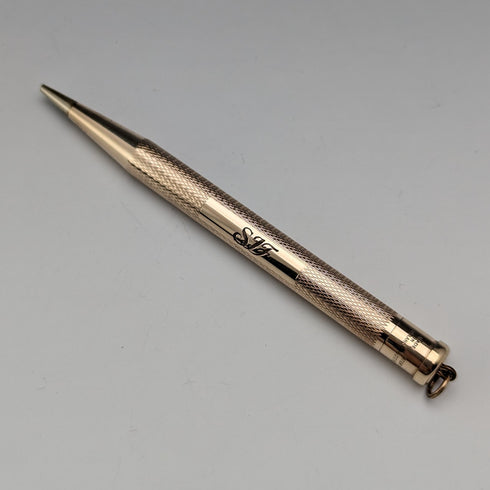 British Vintage YARD-O-RED Rolled Gold Propelled Mini Pencil YARD-O-LETTE with Jump Ring